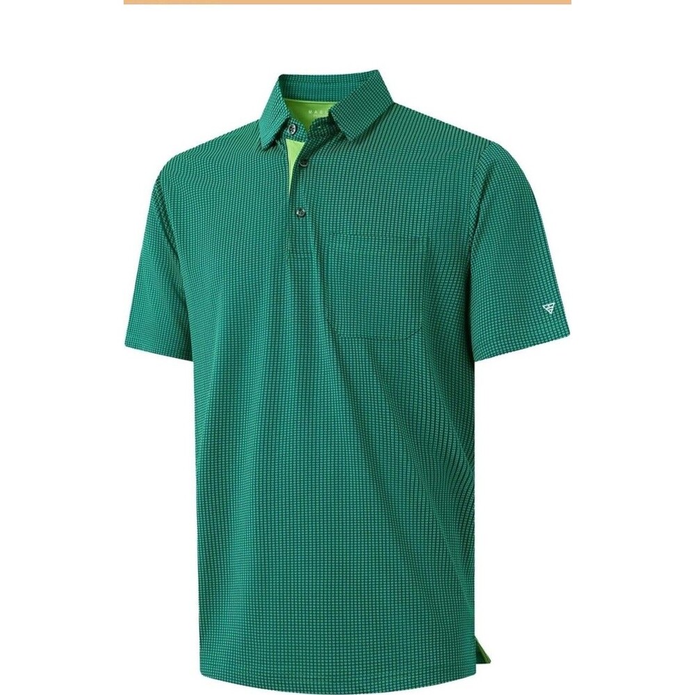 M MAELREG Mens Golf Polo Shirts, Dry Fit, Short Sleeve, Moisture Wicking Small